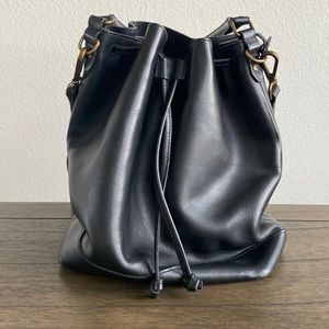 Madewell Lafayette Black Bucket Bag